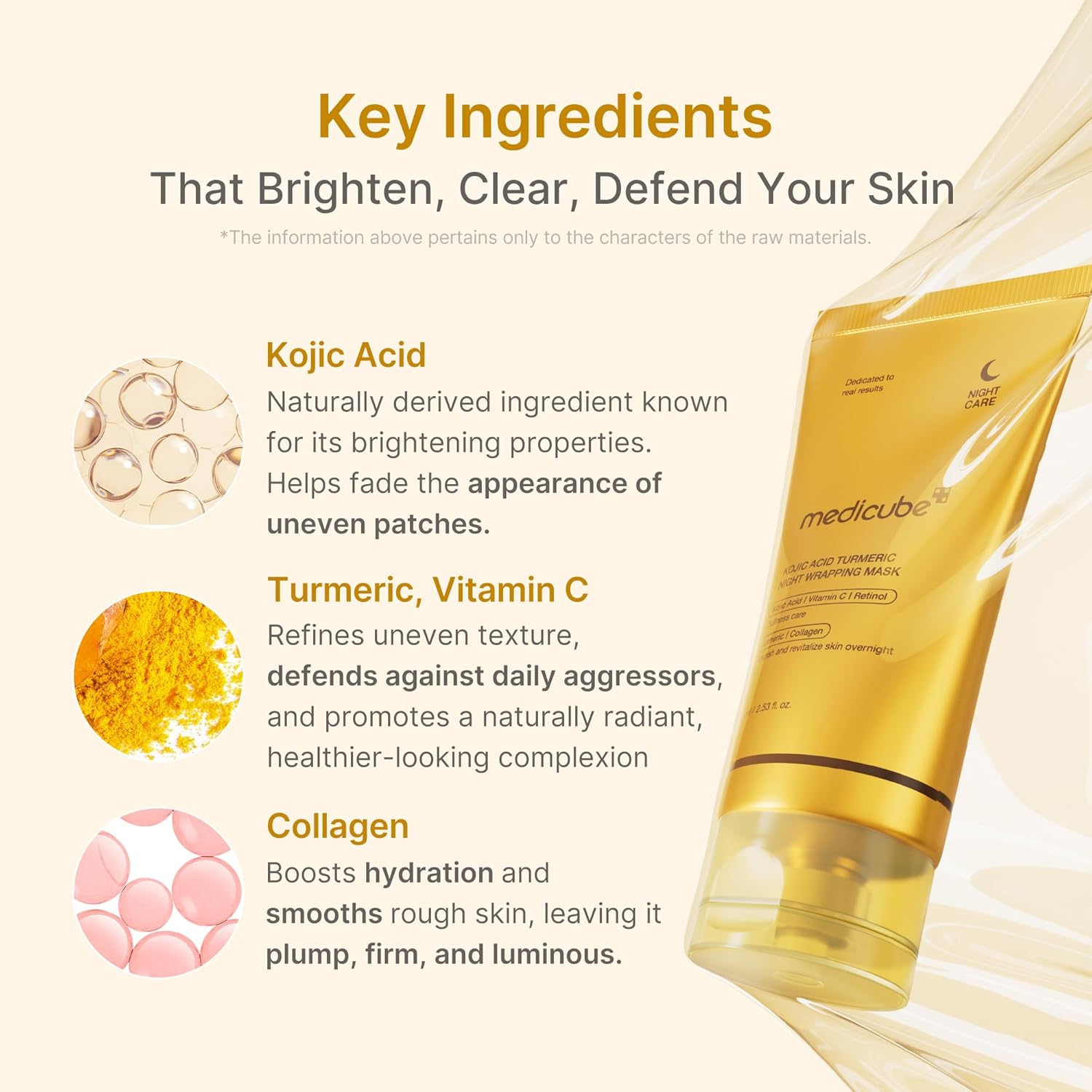 Medicube Kojic Acid Turmeric Night Wrappig Mask 75ml