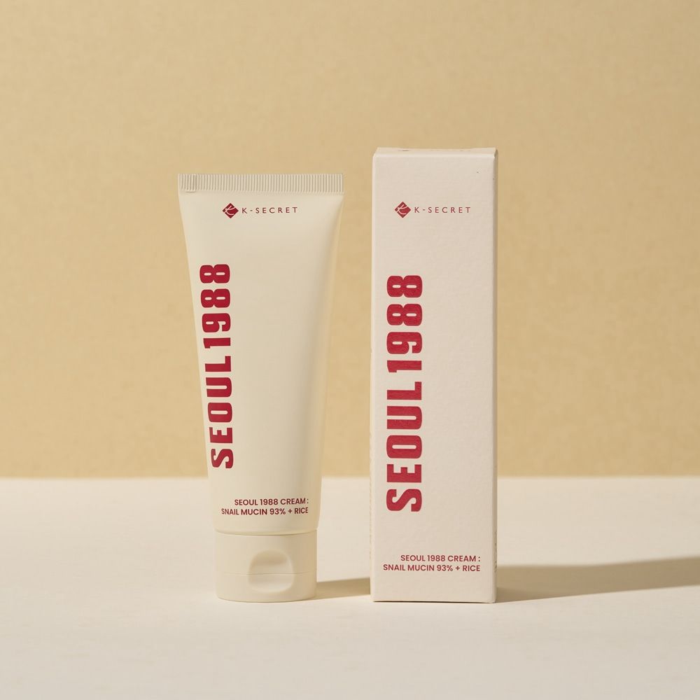K-SECRET SEOUL 1988 Cream : Snail Mucin 93% + Rice 100ml