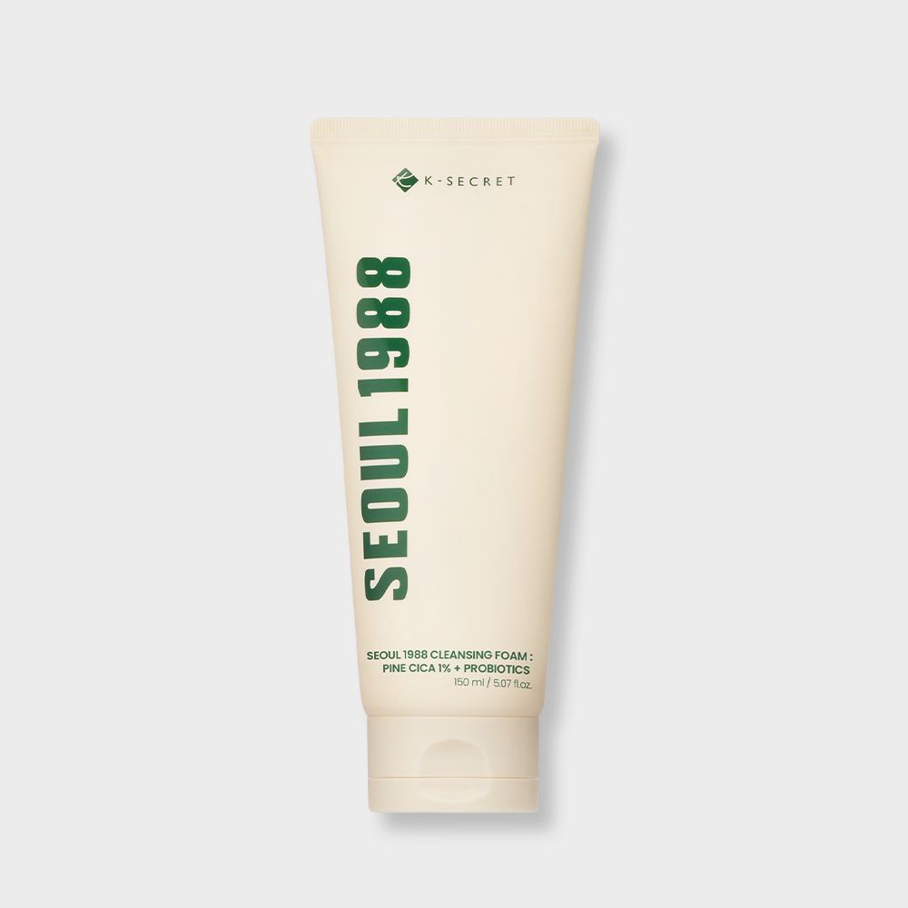 K-SECRET SEOUL 1988 Cleansing Foam : Pine Cica 1% + Probiotics 150ml