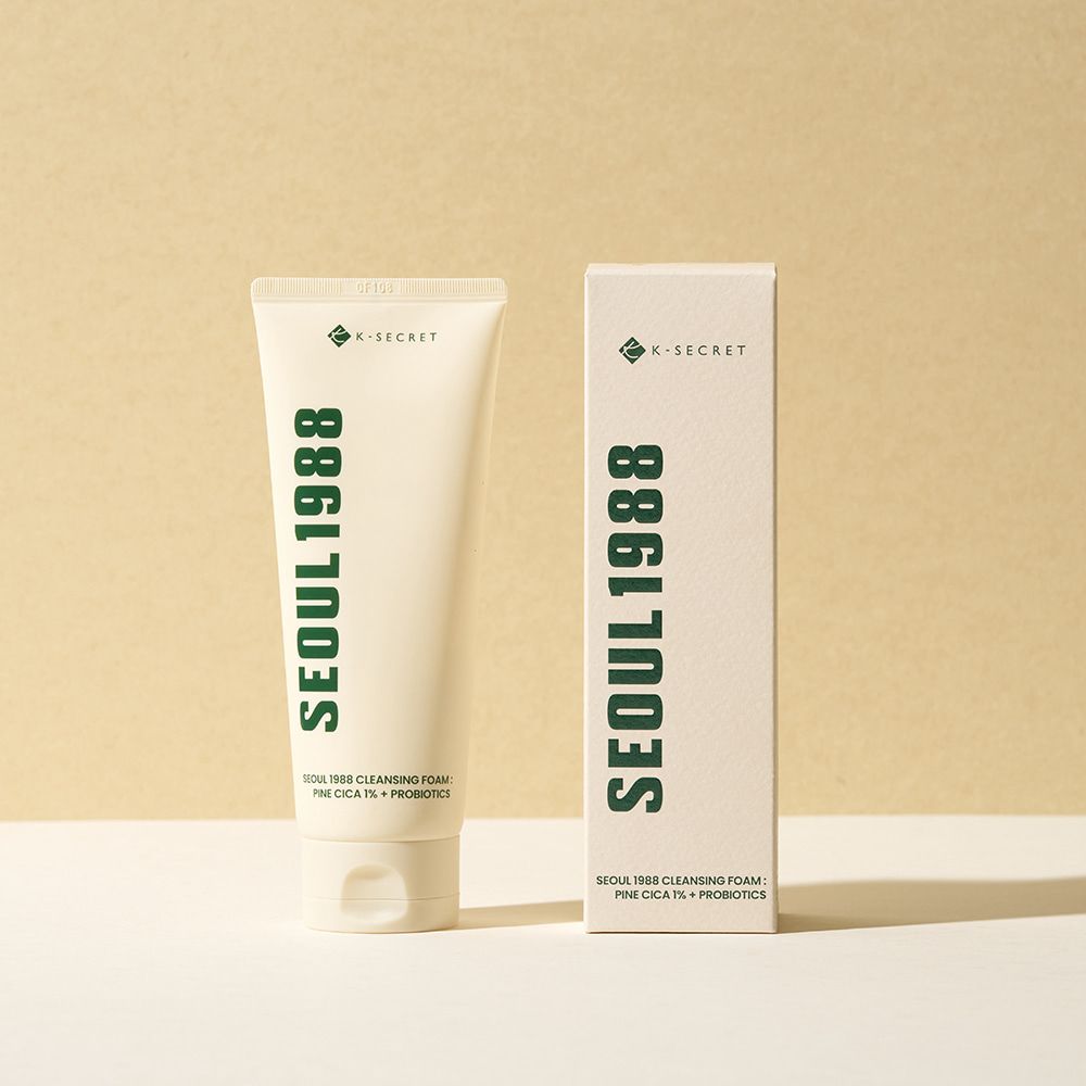 K-SECRET SEOUL 1988 Cleansing Foam : Pine Cica 1% + Probiotics 150ml