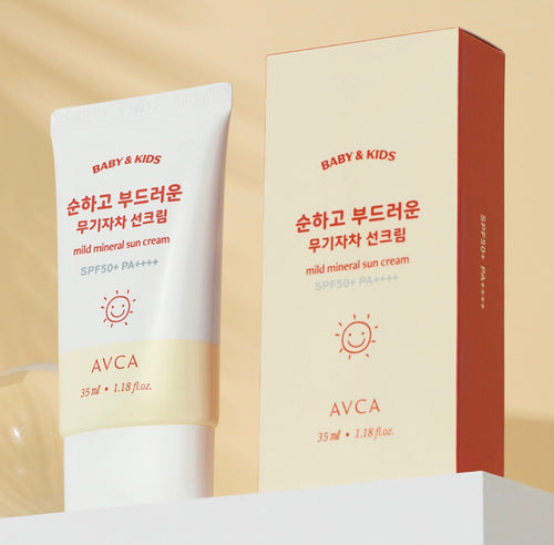 AVCA Baby & Kids Low Irritation Mild Mineral Sun Cream SF50+ PA++++ 50ml
