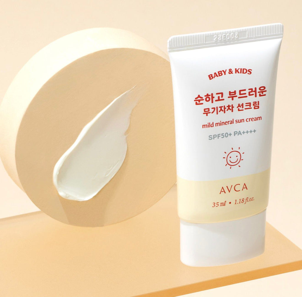 AVCA Baby & Kids Low Irritation Mild Mineral Sun Cream SF50+ PA++++ 50ml
