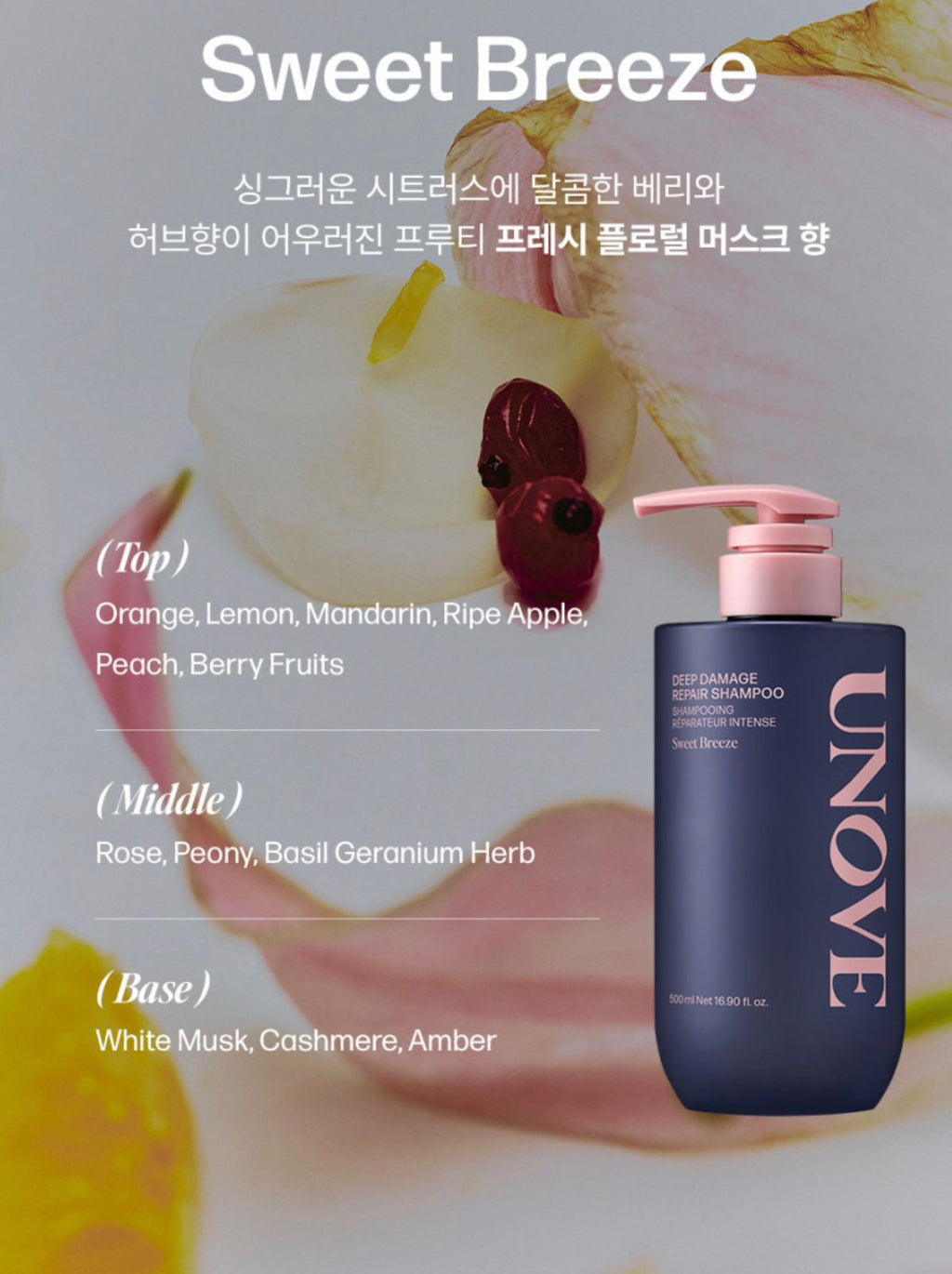 Dr.FORHAIR UNOVE Deep Damage Repair Shampoo 500g