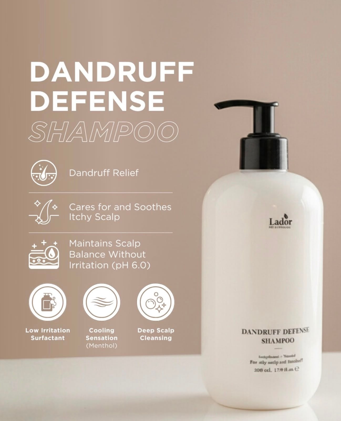 Lador Dandruff Defense Shampoo 530ml