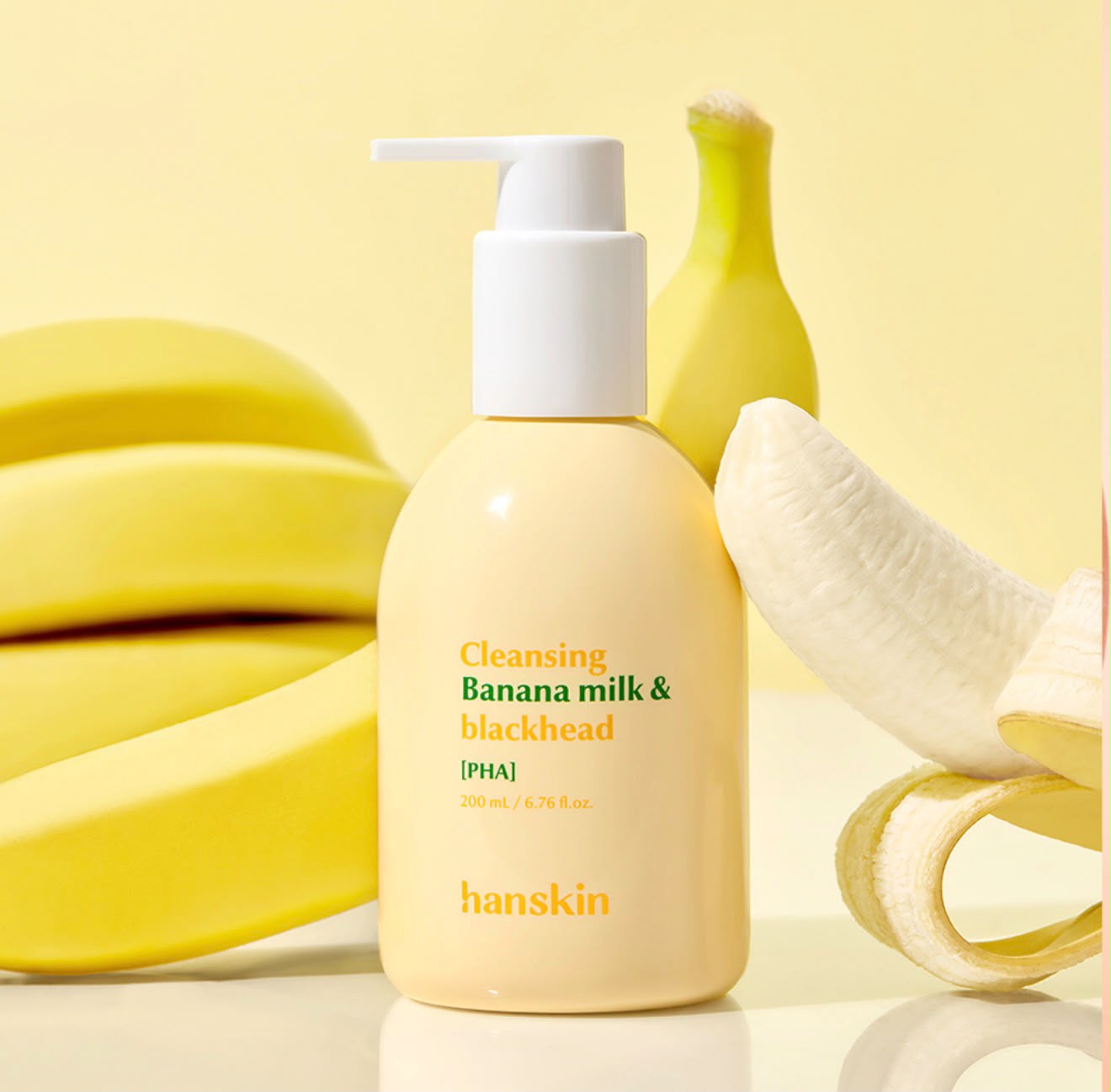 HANSKIN Cleansing Banana Milk & Blackhead PHA 200ml