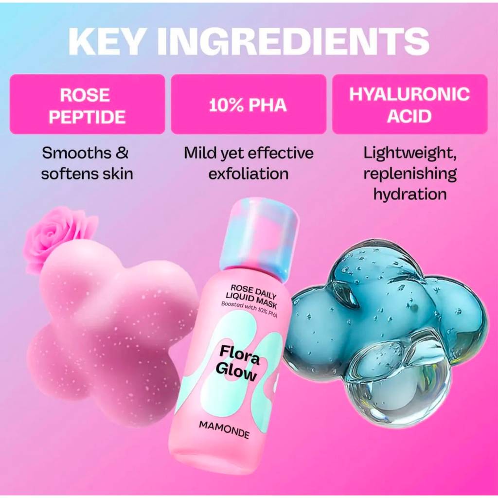 MAMONDE Flora Glow Rose Liquid Mask 80ml